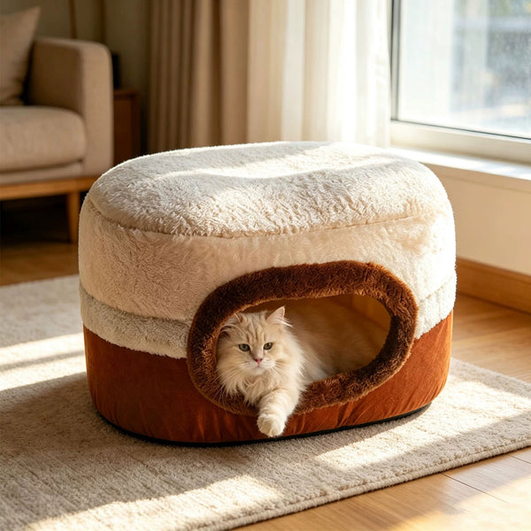 Caramel Cozy Pet Bed
