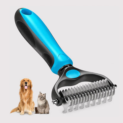 2-in-1 Dog Deshedding Brush