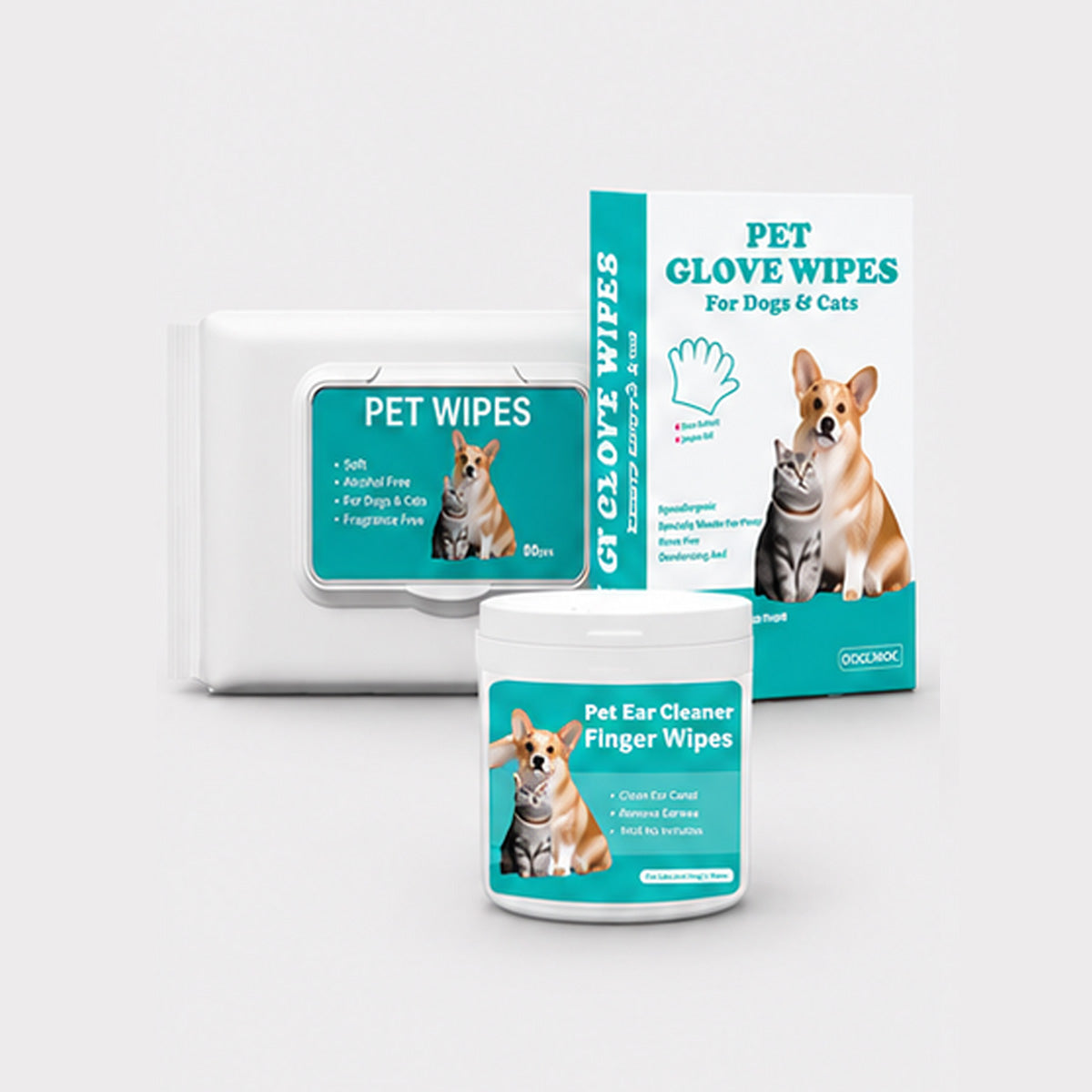 Pet Cleaning Wipes Set
