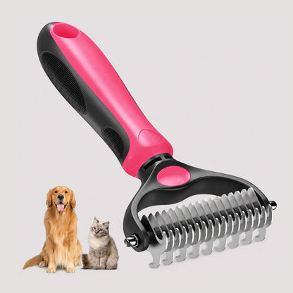 2-in-1 Dog Deshedding Brush