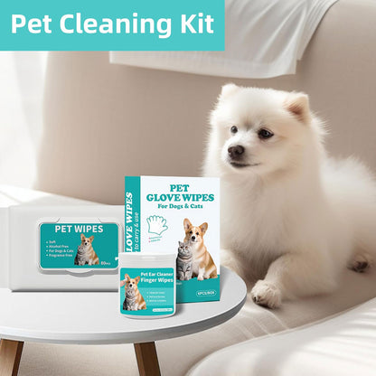 Pet Cleaning Wipes Set