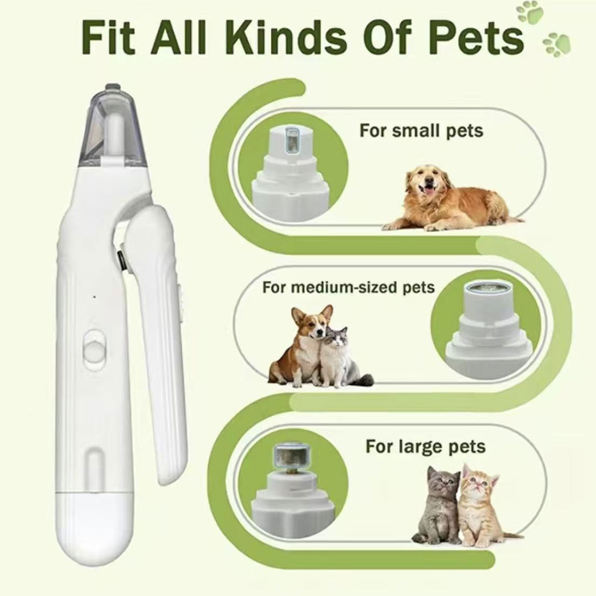2-in-1 Pet Nail Clipper & Grinder