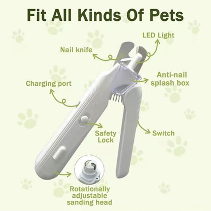 2-in-1 Pet Nail Clipper & Grinder