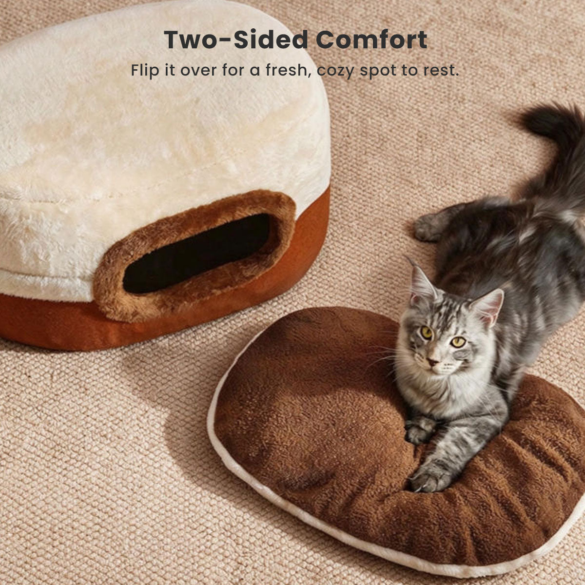 Caramel Cozy Pet Bed