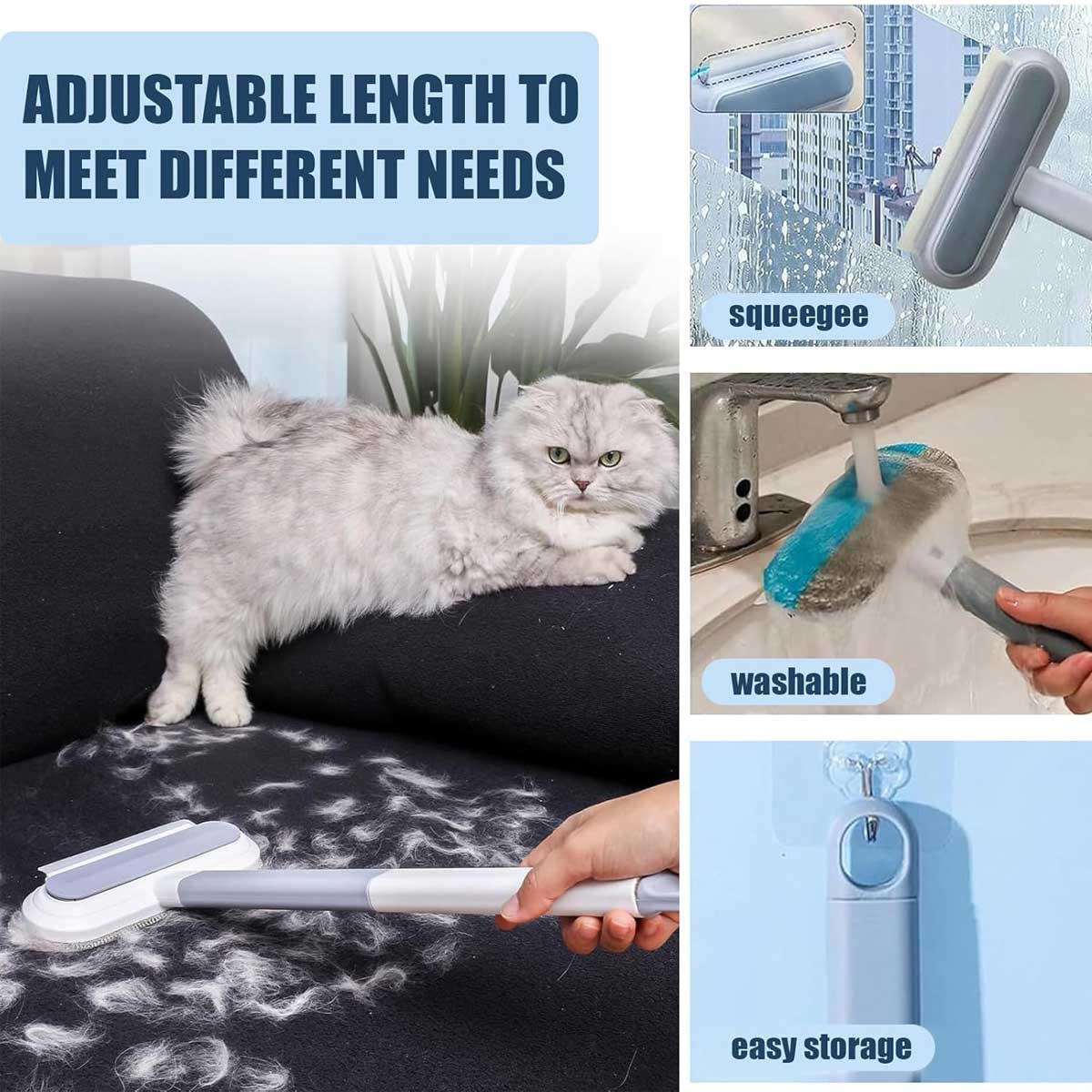 4-in-1 Pet Hair Remover Brush