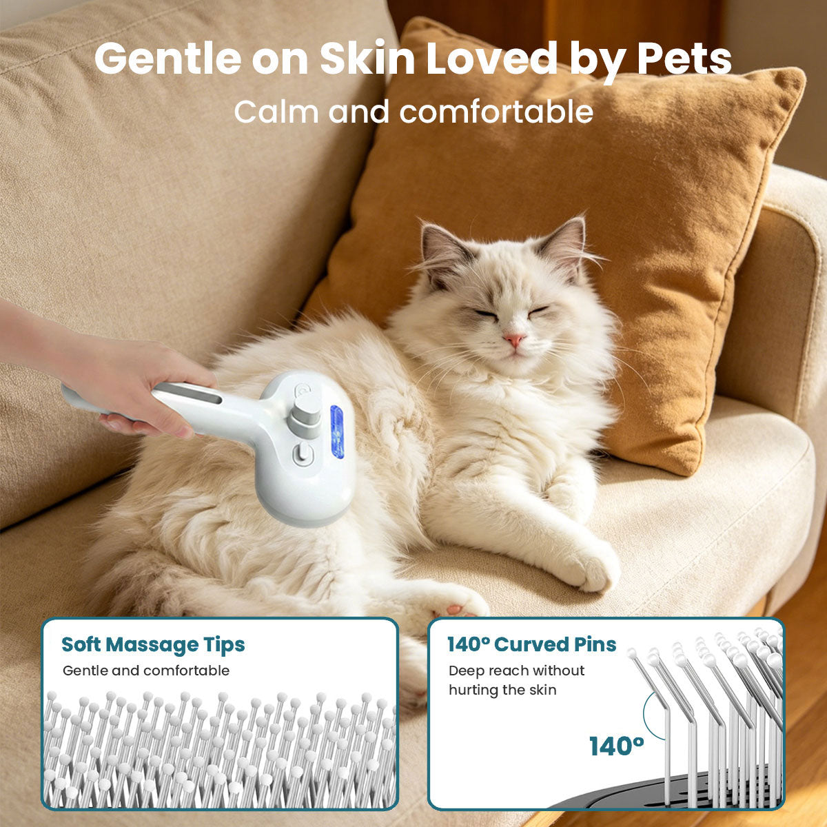 Pet Steam Grooming Brush