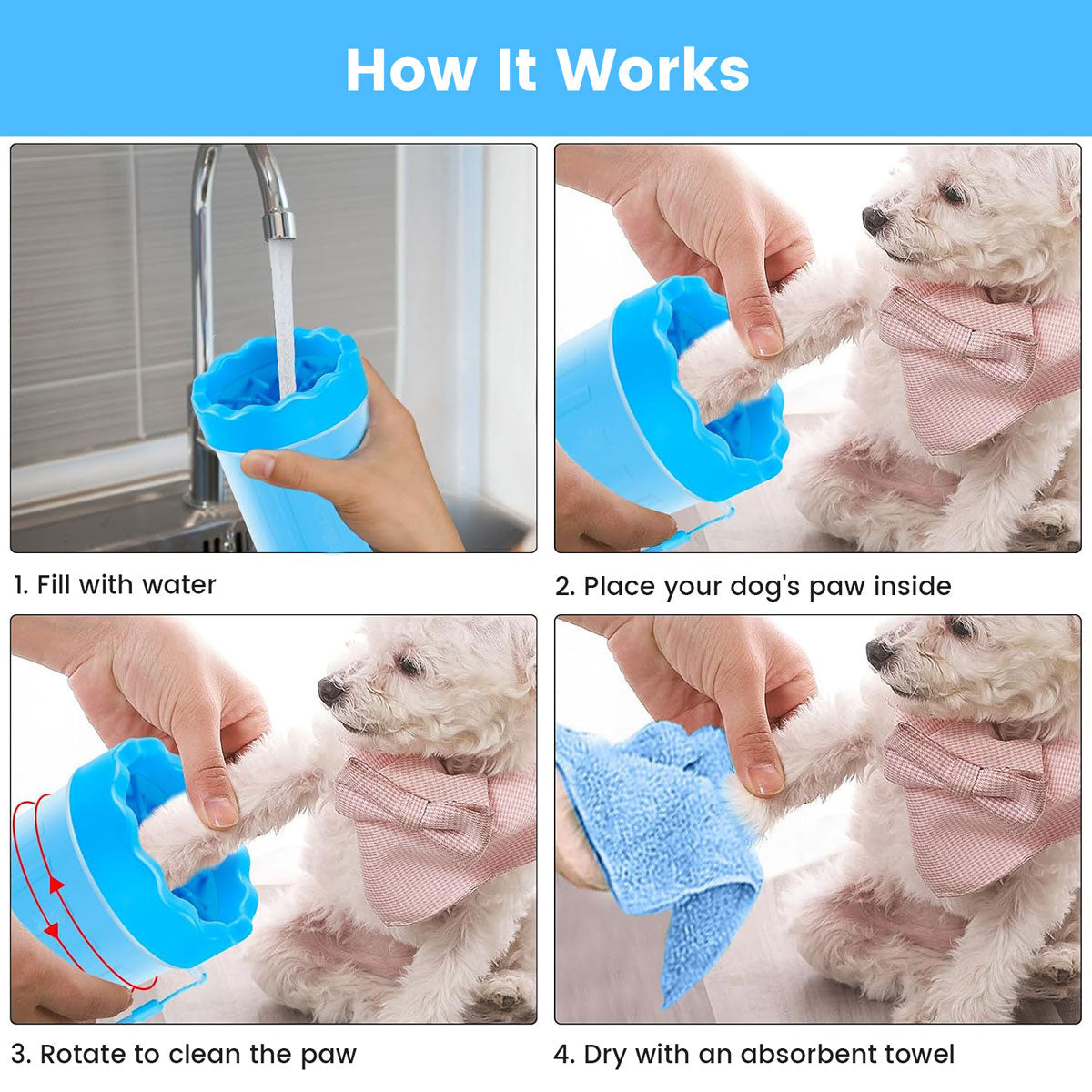 Dog Paw Cleaning Kit