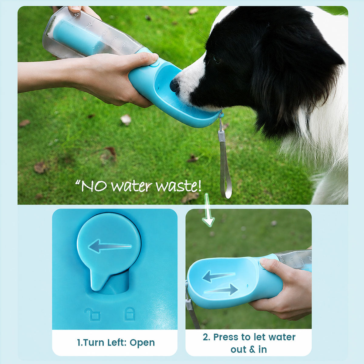 3-in-1 Dog Water Bottle