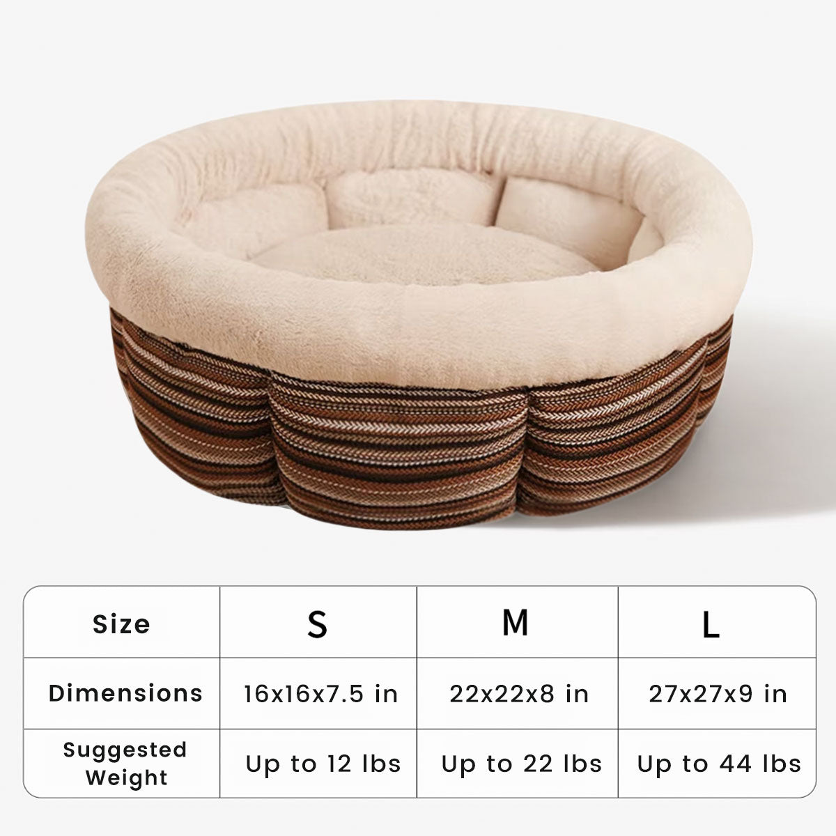 Cozy Round Pet Bed