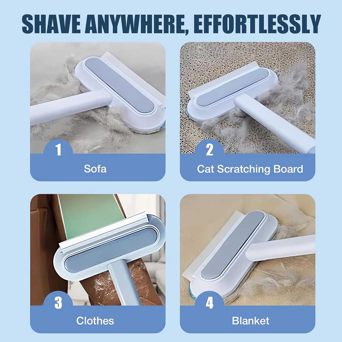 4-in-1 Pet Hair Remover Brush