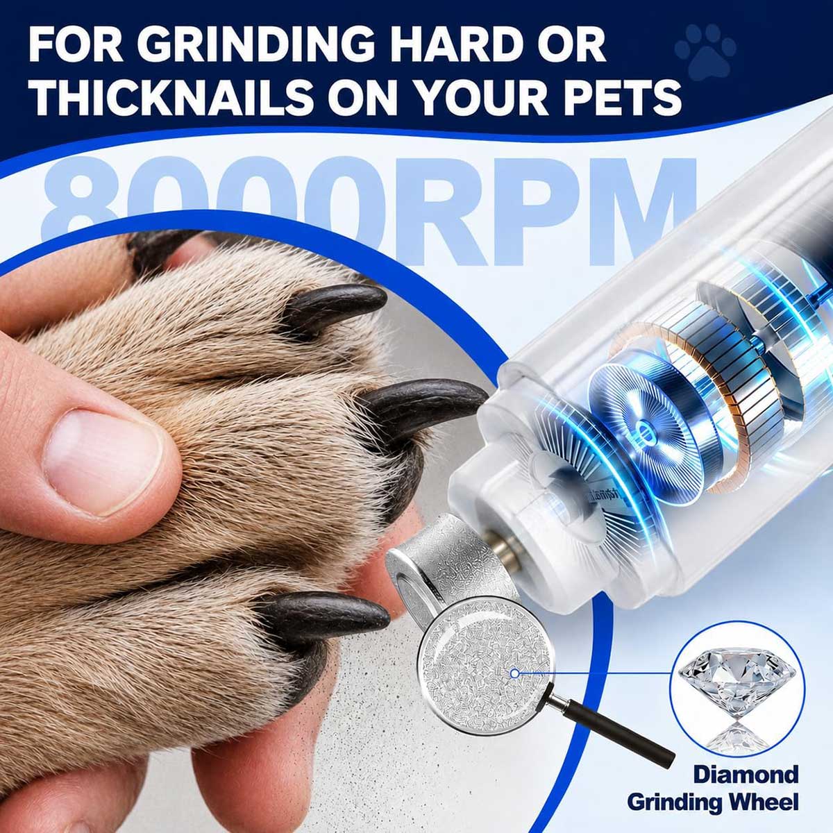 2-in-1 Pet Nail Clipper and Grinder